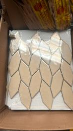 White leaves mozaïek tegels, Doe-het-zelf en Verbouw, Tegels, Ophalen, Zo goed als nieuw, Minder dan 5 m², Wandtegels