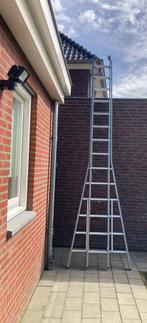 Dirks ladder reformladder 2x14, Doe-het-zelf en Verbouw, Ladders en Trappen, Ladder, Zo goed als nieuw, 4 meter of meer, Ophalen