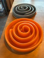 2 Anti schrokbak honden (grijs en oranje), merk Kyjen, Dieren en Toebehoren, Hondenvoerbakken en Drinkbakken, Ophalen of Verzenden