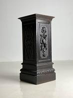 Zuil handgestoken antiek zwart, Huis en Inrichting, Woonaccessoires | Zuilen en Pilaren, Ophalen