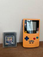 Gameboy Color Pokémon uitvoering + Pokémon Trading card game, Game Boy Color, Zo goed als nieuw, Verzenden, Met games