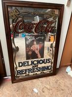 Antieke Coca Cola en Renault spiegel, Ophalen, Rechthoekig, Minder dan 100 cm