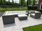 Loungeset Arbrini grijs wicker, Ophalen, 6 zitplaatsen, Bank, Zo goed als nieuw