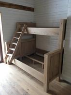 Hoogslapers, stapelbedden - MASSIEF EIKEN OP MAAT, Niet ingevuld, Niet ingevuld, Nieuw, Ophalen of Verzenden