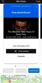 2 tickets the weeknd 16 juli, Twee personen