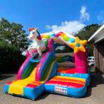 Slide Combo Unicorn Springkussen te koop / Top in de verhuur, Ophalen, Gebruikt