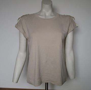 "Nr.120: Tshirt Top  Beige Maat M/L  van Melting Stockholm i beschikbaar voor biedingen