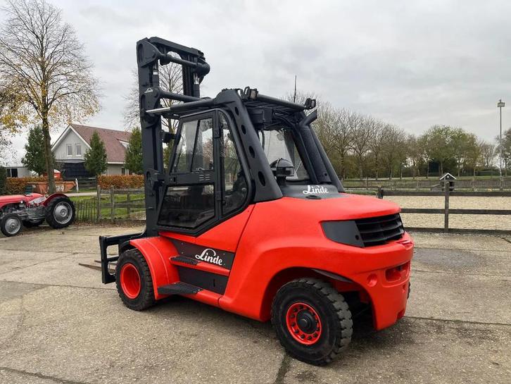 Linde H80D-01/900 Heftruck Diesel Vorkenspreider (bj 2012), Zakelijke goederen, Machines en Bouw | Heftrucks en Intern transport