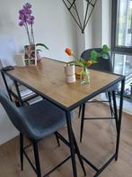 Hele leuke bar mer 2 hoge stoelen, Huis en Inrichting, Tafels | Eettafels, Ophalen, Zo goed als nieuw, Rechthoekig, 50 tot 100 cm