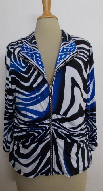 Mooi blauw/wit/zwart vestje/top van Frank Lyman! 42 beschikbaar voor biedingen