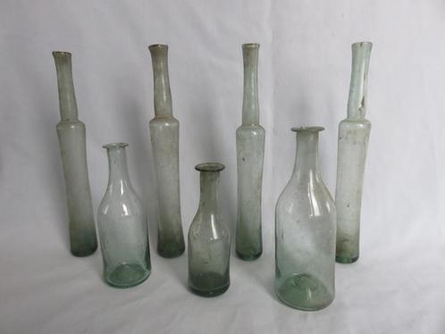 Haarlemse olie flesjes in glas - 18e eeuw - bodemvondst, Antiek en Kunst, Antiek | Glas en Kristal, Ophalen of Verzenden