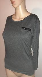 longsleeve dames grijs met kant XS of 34, Verzenden, Zo goed als nieuw, Lange mouw, Maat 34 (XS) of kleiner