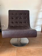 Kuka Design Draaistoel - Donkerbruin Leer, Ophalen, Gebruikt, Bruin, Leer