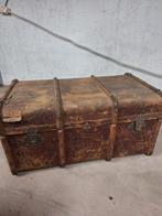 Supermooie vintage antieke dekenkist of hutkoffer, Ophalen, Gebruikt, 50 tot 100 cm, Minder dan 50 cm
