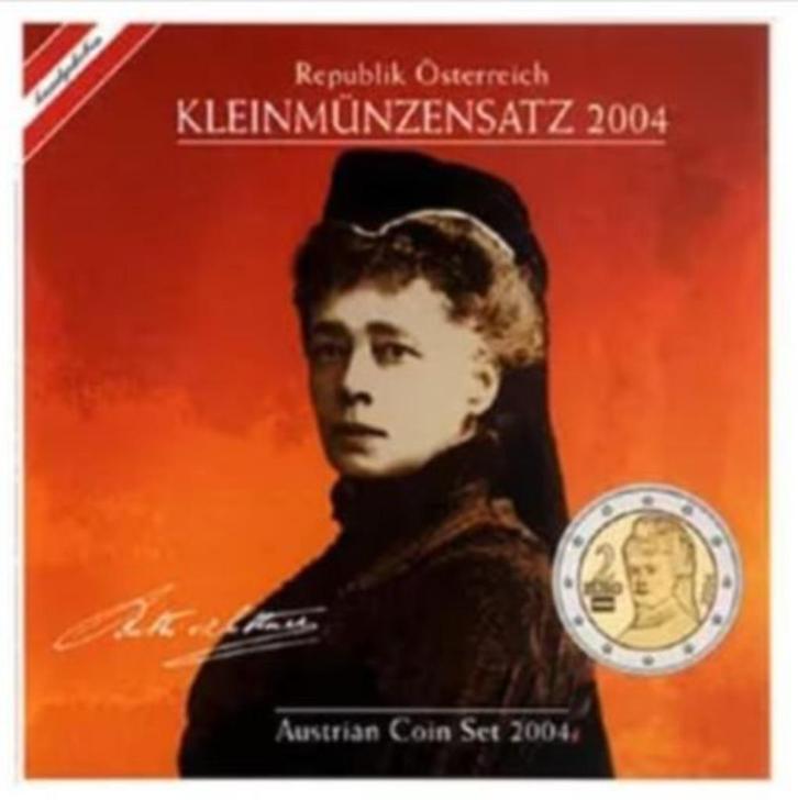 Oostenrijk KMS 2004 compleet BU in off. Blister, Postzegels en Munten, Munten | Europa | Euromunten, Setje, Overige waardes, Oostenrijk