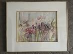 Aquarel Schilderij met Bloemmotief, Ophalen of Verzenden