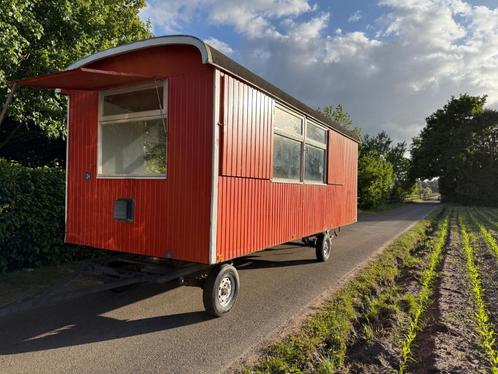Zeer nette pipowagen,Tyni Houses,atelier,schamel,Schaftkeet., Doe-het-zelf en Verbouw, Bouwketen en Schaftketen, Gebruikt, Ophalen