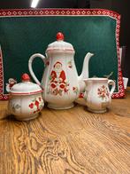 Kerstservies Villeroy & Boch Theepot, Melkkan & Suikerpot, Huis en Inrichting, Keuken | Servies, Ophalen, Gebruikt, Overige typen
