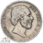 Nederland 1 Gulden 1859, 1 gulden, Koning Willem III, Zilver, Ophalen of Verzenden