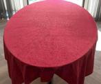 Fluffie dekens en tafelkleed Bordeaux kleur ; kerst / herfst, Ophalen of Verzenden, Zo goed als nieuw