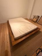 Karup futonbed Japan naturel 140x200cm + matras, Ophalen, Gebruikt, Bruin, Tweepersoons