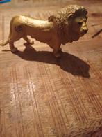 Schleich gouden leeuw 85 jaar bestaat nieuwe  met vaantje, Ophalen of Verzenden, Zo goed als nieuw, Wild dier, Beeldje of Figuurtje