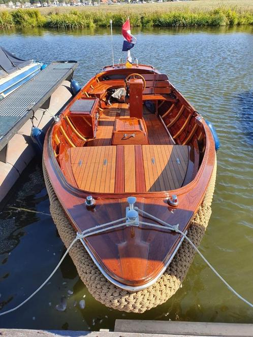 houten sloep/ helderse vlet, Watersport en Boten, Sloepen, Gebruikt, 10 tot 30 pk, 6 meter of meer, Binnenboordmotor, Diesel, Hout