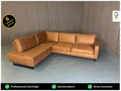 GRATIS LEVERING Hoekbank Cognac 275x215 SHOWROOMMODEL, Huis en Inrichting, Banken | Bankstellen, Nieuw, Hoekbank, Vierpersoons of meer