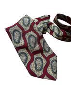 Burberry Stropdas Paisley Motief Preppy 100% Zijde, Ophalen of Verzenden, Zo goed als nieuw, Met patroon, Burberry