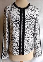Joseph Ribkoff prachtig zwart/wit strass jasje mt 44, Overige kleuren, ., Maat 42/44 (L), Joseph Ribkoff