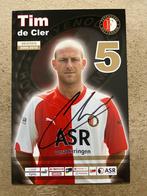 Feyenoord spelerskaart De Cler met handtekening, Ophalen of Verzenden, Zo goed als nieuw, Feyenoord, Spelerskaart