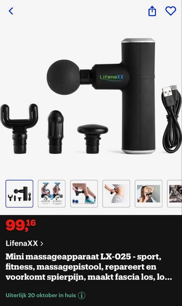 Lifenaxx Massage Gun - Praktisch Nieuw! beschikbaar voor biedingen