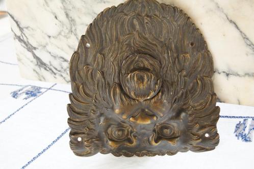 Leeuwenkop Biljart pocket ( Zeldzaam 1850/1899, Antiek en Kunst, Kunst | Beelden en Houtsnijwerken, Ophalen of Verzenden