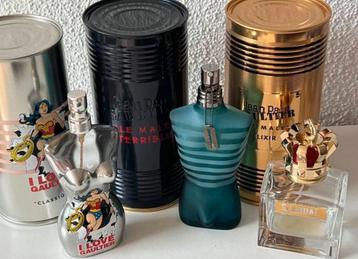 Jean Paul Gaultier Parfum Collectie Lege Flessen beschikbaar voor biedingen