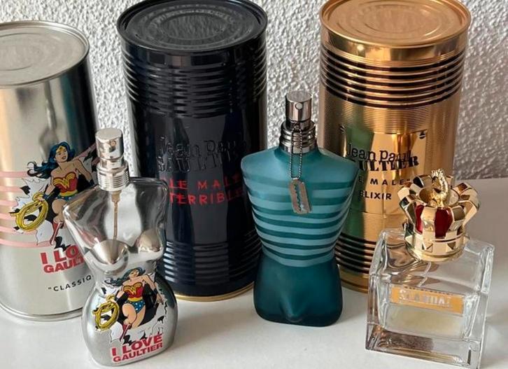 Jean Paul Gaultier Parfum Blikken en  Lege Flessen, Sieraden, Tassen en Uiterlijk, Uiterlijk | Parfum, Gebruikt, Verzenden