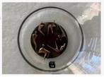 Korting 2 Glas Art-Hove schaal, brons C. Ammerlaan pr.p.stuk, Rond, Ophalen of Verzenden, X, Glas