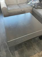 Goossens Salontafel Antraciet, Vierkant, Zo goed als nieuw, Minder dan 50 cm, 50 tot 100 cm