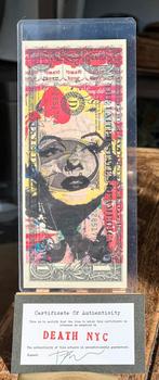 DEATH NYC Marilyn Monroe - Andy Warhol 1$ Dollar biljet, Verzenden