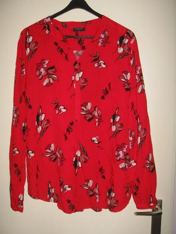 FREE/QUENT freequent mooie rode blouse XL als nieuw beschikbaar voor biedingen