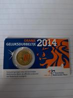 Coincard Oranje geluksdubbeltje 2014., Postzegels en Munten, Munten | Nederland, Ophalen of Verzenden, Koningin Beatrix, Euro's