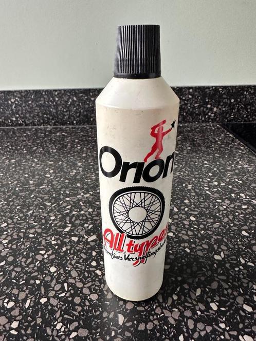 ORION Bromfiets versnellingsbakolie flesje. Puch, Thomos., Verzamelen, Merken en Reclamevoorwerpen, Gebruikt, Overige typen, Ophalen of Verzenden