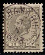Suriname nr. 8c Koning Willem III 1873-1899 gestempeld, Postzegels en Munten, Postzegels | Suriname, Ophalen of Verzenden, Gestempeld