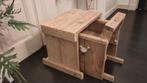 Bureau en stoel uit steigerhout - kindermaat, Huis en Inrichting, Ophalen, Zo goed als nieuw