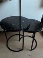 Bijzettafels / salontafels set, Huis en Inrichting, Tafels | Bijzettafels, Minder dan 55 cm, Rond, Zo goed als nieuw, Ophalen