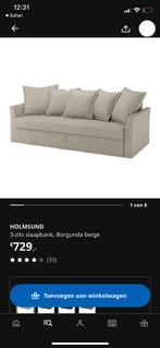IKEA Holsmund slaapbank, Ophalen, Zo goed als nieuw, Tweepersoons, 140 cm