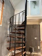 Houten Wenteltrap, Doe-het-zelf en Verbouw, Ladders en Trappen, Ophalen, Gebruikt, Trap, 2 tot 4 meter
