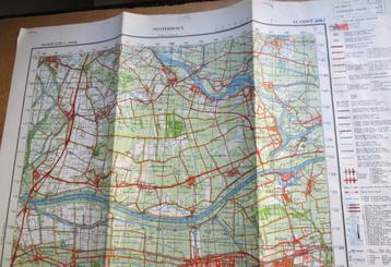 Stafkaart 1969~Kaart Oosterhout~nr 44 oost Nederland~Kaart beschikbaar voor biedingen