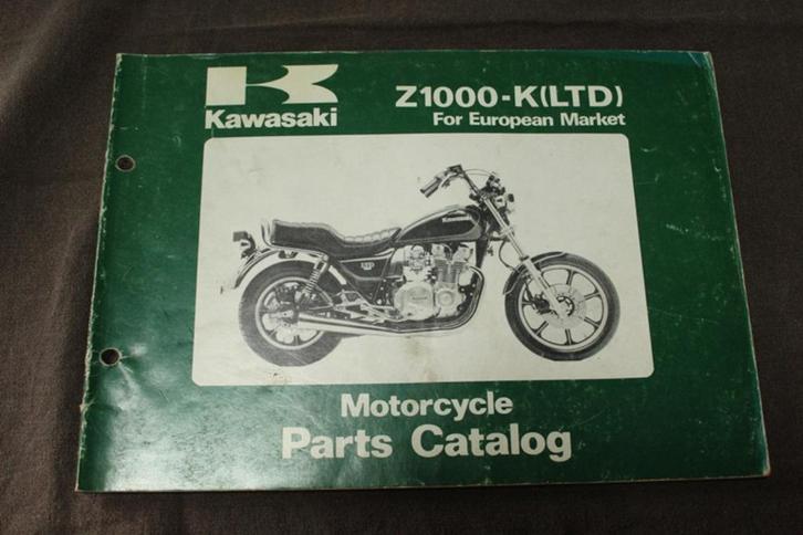 Kawasaki Z1000-K LTD 1980 motorcycle parts catalogue Z 1000, Motoren, Handleidingen en Instructieboekjes, Kawasaki, Ophalen of Verzenden