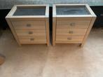 2 nachtkastjes met marmeren blad, Ophalen, Koopmans HH, Beatrixstraat 65E Beneden Leeuwen, 55 tot 70 cm