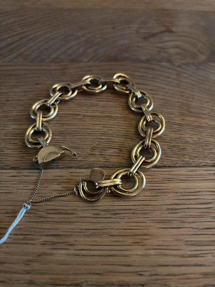 Gouden Armband - Uniek Design!, Sieraden, Tassen en Uiterlijk, Armbanden, Gebruikt, Goud, Ophalen